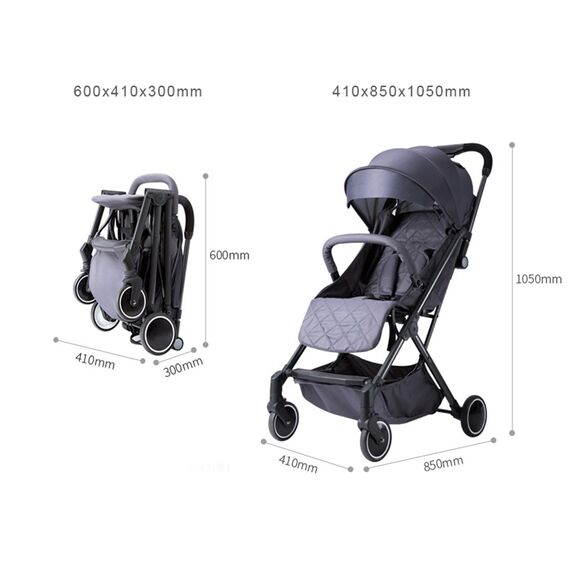 Teknum Travel Lite Baby Stroller Compact Foldable Cabin Size With Alameda Diaper Backpack Large And Hooks Combo, 13 image