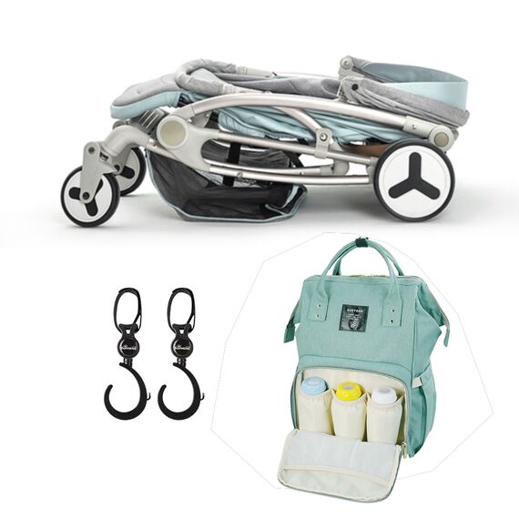 Teknum Feather Lite Traveler A1 Baby Stroller Combo With Sunveno Diaper Bag And Hooks 0-4 Years, 4 image