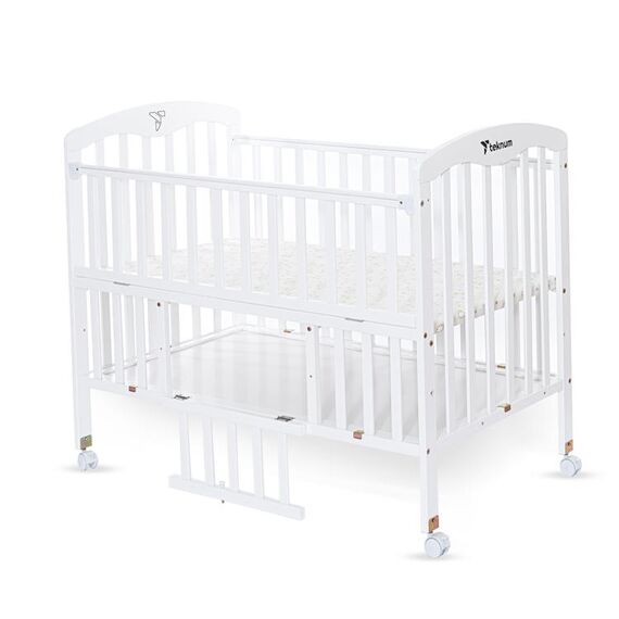 Teknum 4In1 Wooden Bedside Crib With Storage And Height Adjustments 0-4 Years, 7 image