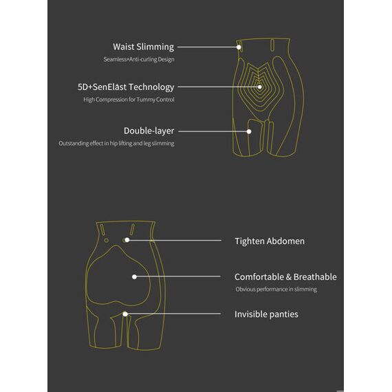 Sunveno 5D Shapewear Panty, Color: Black, Maternity Size: XXL/XXXL, 10 image