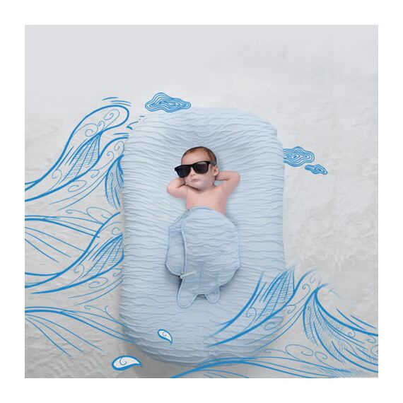 Sunveno Dupont Baby Nest Wings, Color: Blue, 12 image