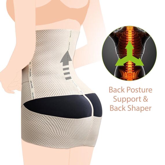 Sunveno Belly Shaper And Hip Definition Band, Color: Beige, Maternity Size: XXL, 5 image