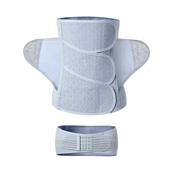 Sunveno Breathable Postpartum Abdominal Belt, Color: Blue, Maternity Size: L