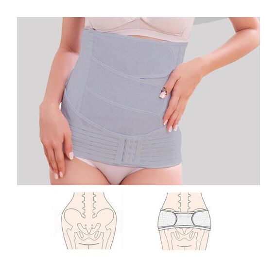 Sunveno Breathable Postpartum Abdominal Belt, Color: Blue, Maternity Size: XXL, 5 image