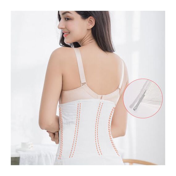 Sunveno Breathable Postpartum Abdominal Belt, Color: White, Maternity Size: M, 3 image
