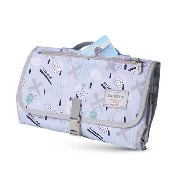 Sunveno Diaper Changing Pad Clutch Kit, Color: Blue