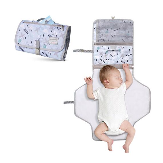 Sunveno Diaper Changing Pad Clutch Kit, Color: Blue, 2 image