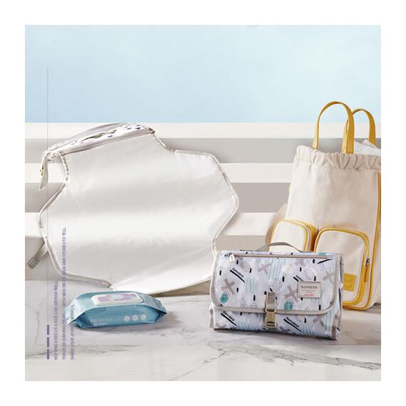 Sunveno Diaper Changing Pad Clutch Kit, Color: Blue, 9 image