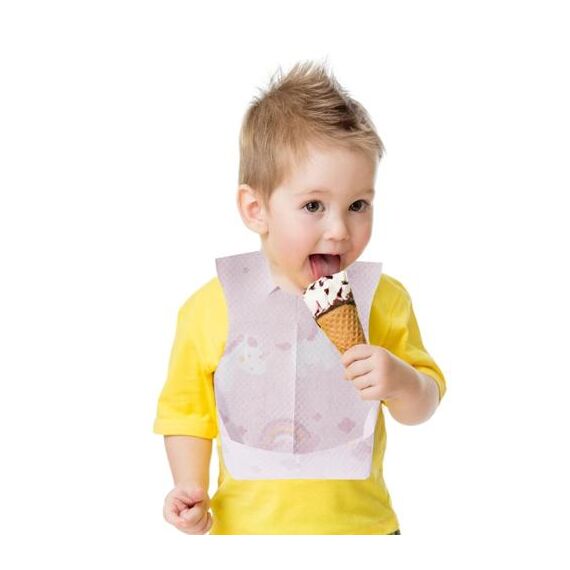 Sunveno Disposable Baby Bibs 20 Pcs, Color: pink, 3 image