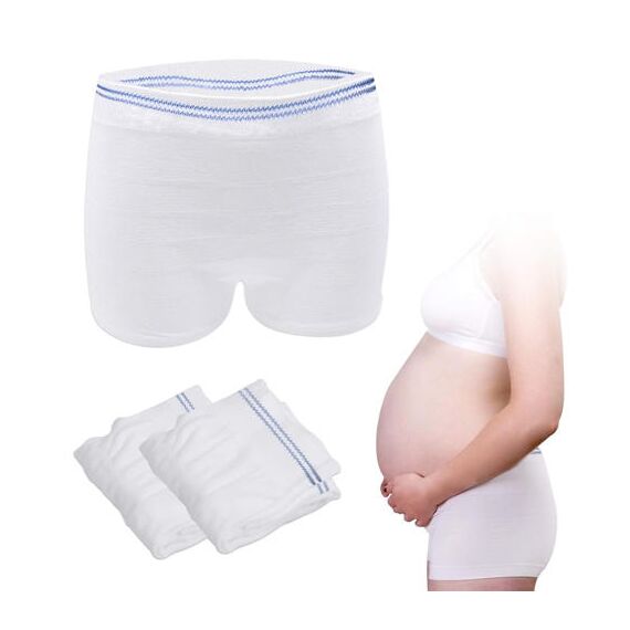 Sunveno Postpartum Mesh Underwear 2 Pieces, Color: White, Maternity Size: M, 4 image