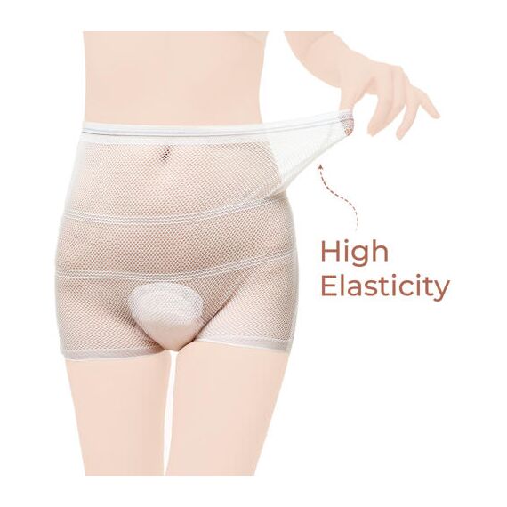 Sunveno Postpartum Mesh Underwear 2 Pieces, Color: White, Maternity Size: S, 8 image