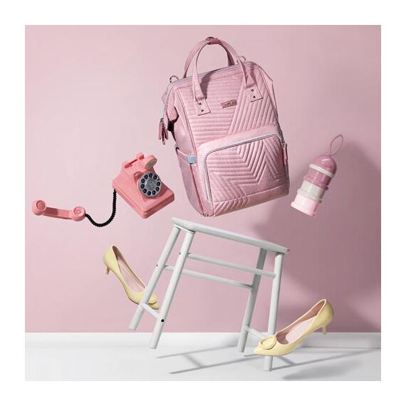 Sunveno Diaper Bag With Usb Port, Color: pink, 3 image