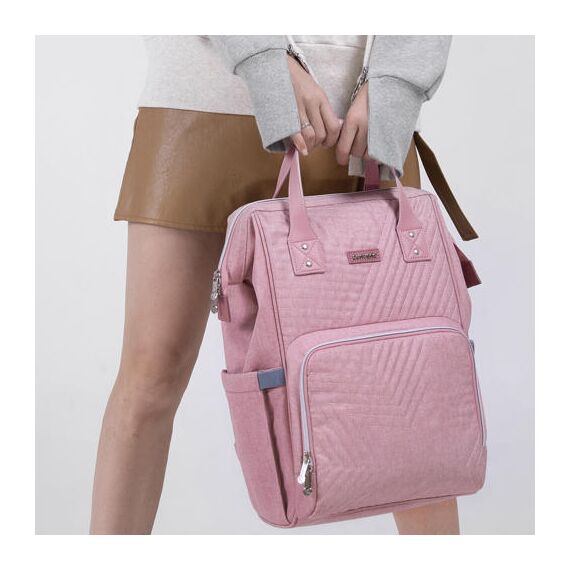 Sunveno Diaper Bag With Usb Port, Color: pink, 13 image