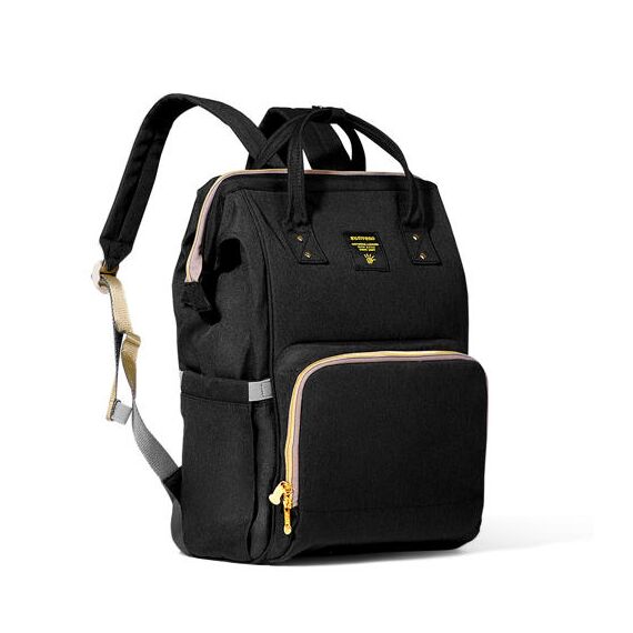 Sunveno Diaper Bag With Usb Port And Stroller Hooks, Color: Black, 3 image