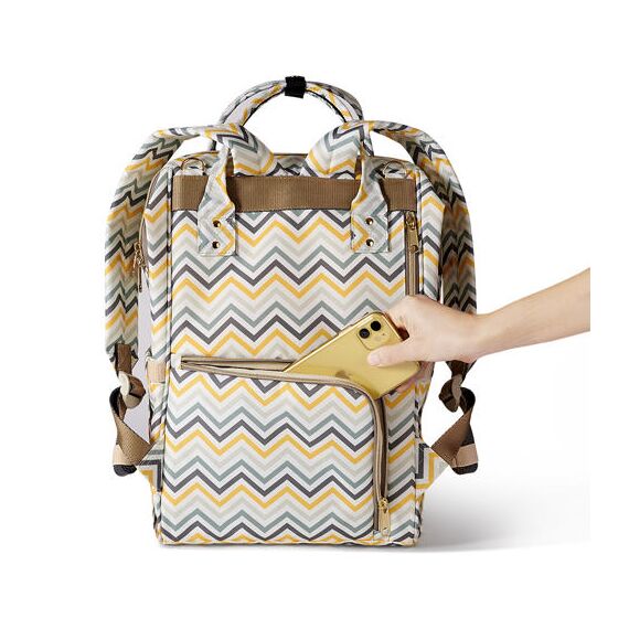 Sunveno Diaper Bag, Color: Yellow Wave, 3 image