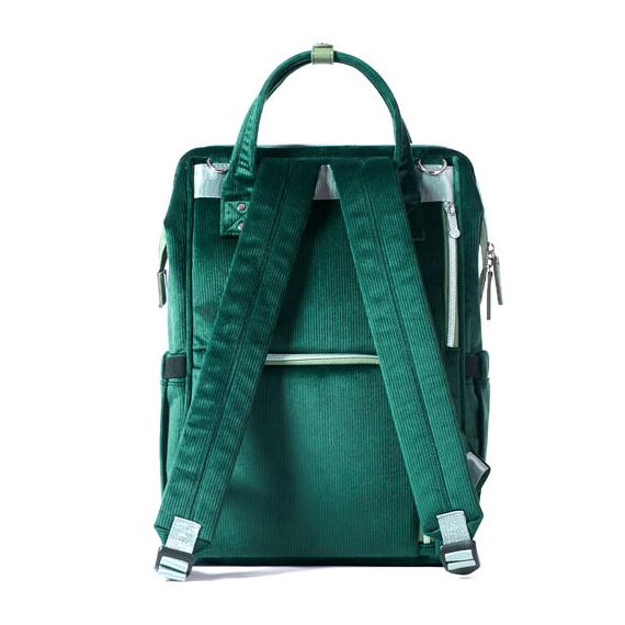 Sunveno Corduroy Diaper Bag With Usb Port, Color: Green, 12 image