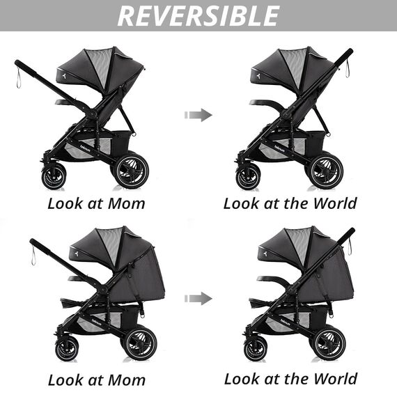 Teknum Reversible Moon Walk Baby Stroller 6-36 Months, 2 image