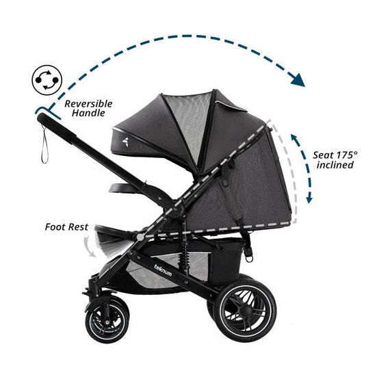 Teknum Reversible Moon Walk Baby Stroller 6-36 Months, 6 image