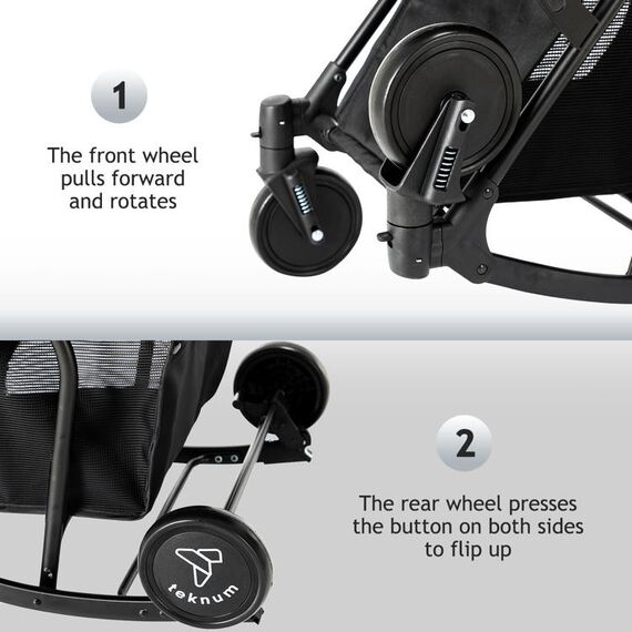 Teknum 2In1 Glide Baby Stroller With Rocker Function 0-36 Months, 10 image