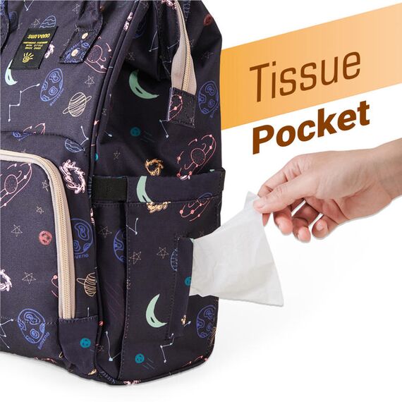 Sunveno Diaper Bag With Usb Charging Port And Changing Pad, Color: Navy Blue, 7 image