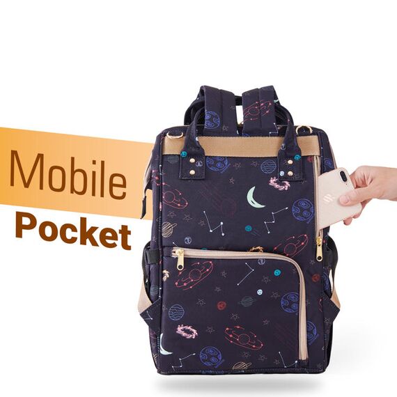 Sunveno Diaper Bag With Usb Charging Port And Changing Pad, Color: Navy Blue, 8 image