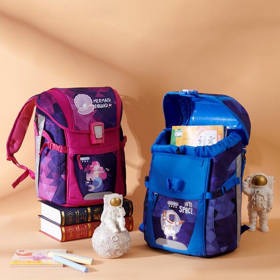 Sunveno Ergonomic School Bag 14.1 Inch Laptop Compatible, Color: pink, 10 image