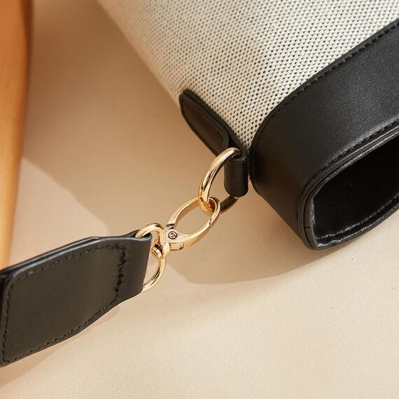 Sunveno La Mode Premium Diaper Bag 48Cm Large Capacity With 8 Pockets, Color: Black, 15 image