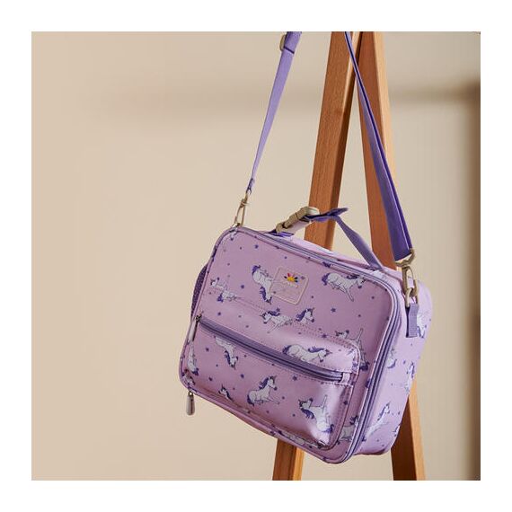 Sunveno 5.5L Lunch Bag With Shoulder Strap, Color: Purple, 8 image