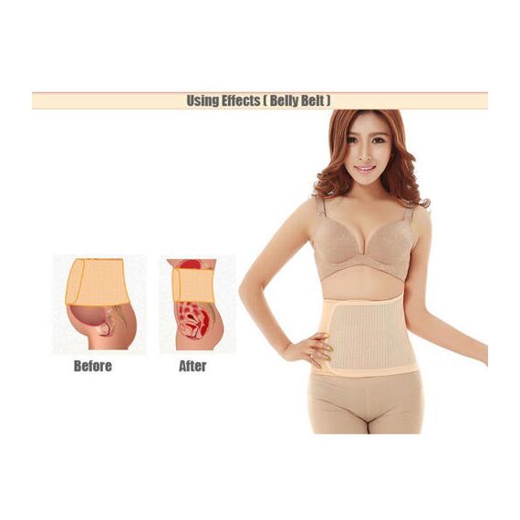 Sunveno 3 In 1 Adjustable Maternity Belt Postpartum Support Set, Color: Natural Color, Maternity Size: L, 5 image