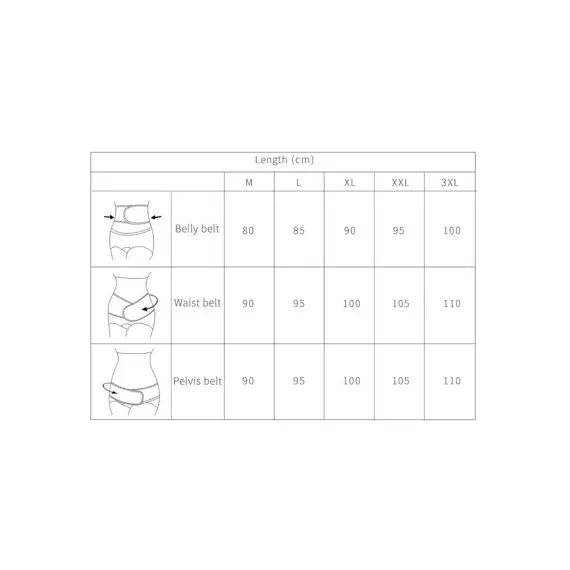 Sunveno 3 In 1 Adjustable Maternity Belt Postpartum Support Set, Color: Natural Color, Maternity Size: L, 19 image