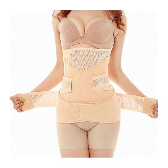 Sunveno 3 In 1 Adjustable Maternity Belt Postpartum Support Set, Color: Natural Color, Maternity Size: XXXXL, 2 image