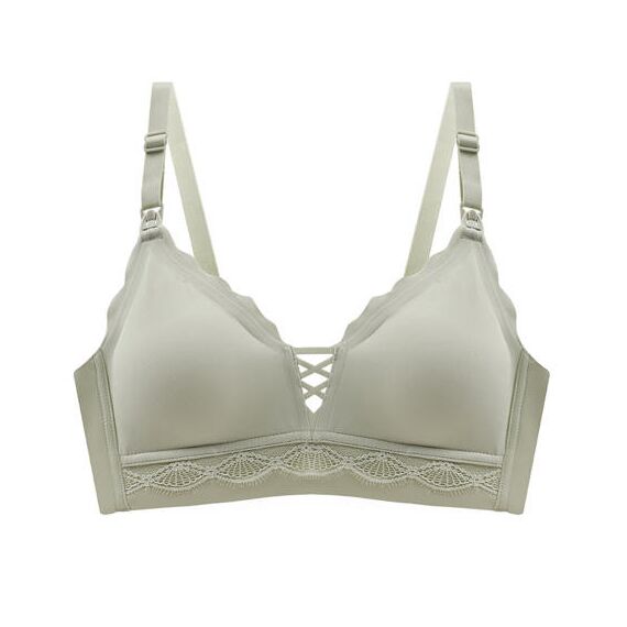 Sunveno Maternity Feeding Bra, Color: Green, Maternity Size: L