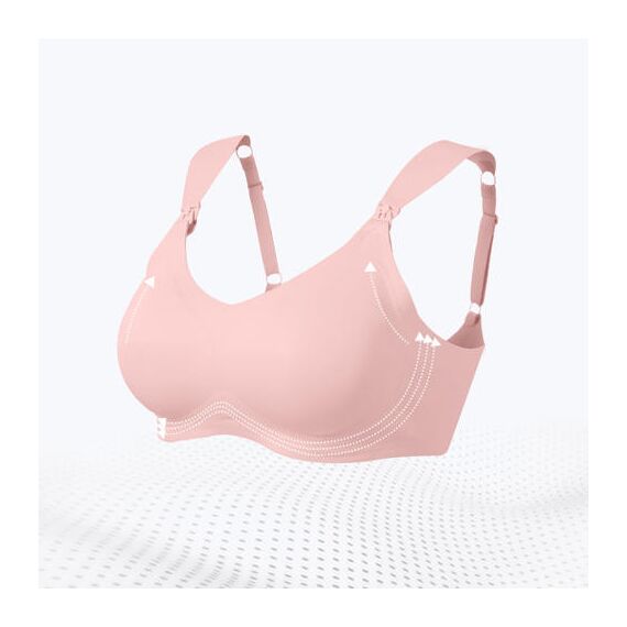 Sunveno Maternity Feeding Bra, Color: pink, Maternity Size: XL