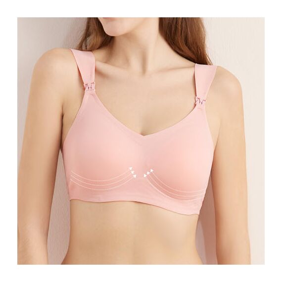 Sunveno Maternity Feeding Bra, Color: pink, Maternity Size: XXL, 10 image