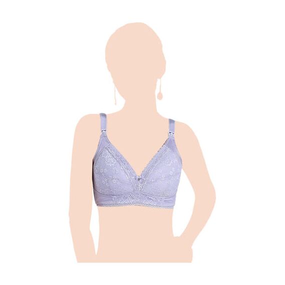 Sunveno Maternity Nursing Bra, Color: Lavender, Maternity Size: 85B, 4 image