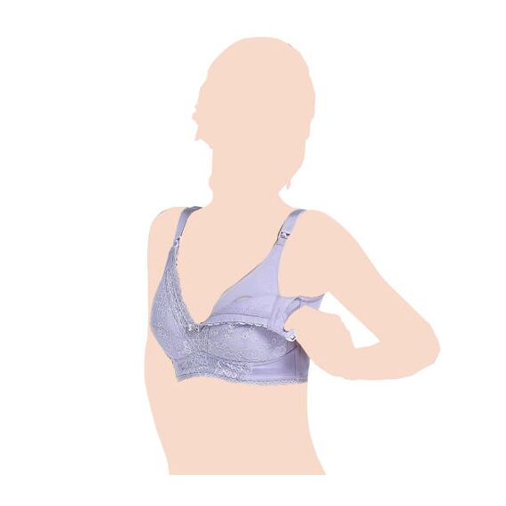 Sunveno Maternity Nursing Bra, Color: Lavender, Maternity Size: 85B, 5 image