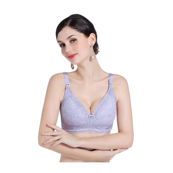 Sunveno Maternity Nursing Bra, Color: Lavender, Maternity Size: 85B, 8 image
