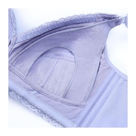 Sunveno Maternity Nursing Bra, Color: Lavender, Maternity Size: 85C, 14 image
