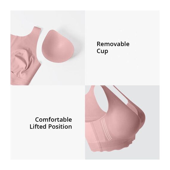 Sunveno Maternity Cross Fit Nursing & Sleep Bra, Color: Brown, Maternity Size: L, 9 image