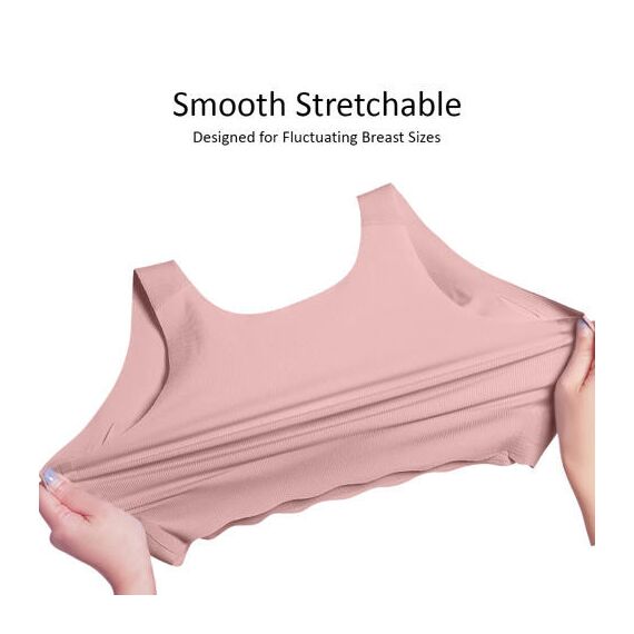 Sunveno Maternity Cross Fit Nursing & Sleep Bra, Color: Brown, Maternity Size: XL, 12 image