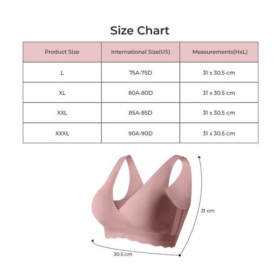 Sunveno Maternity Cross Fit Nursing & Sleep Bra, Color: Brown, Maternity Size: XL, 15 image