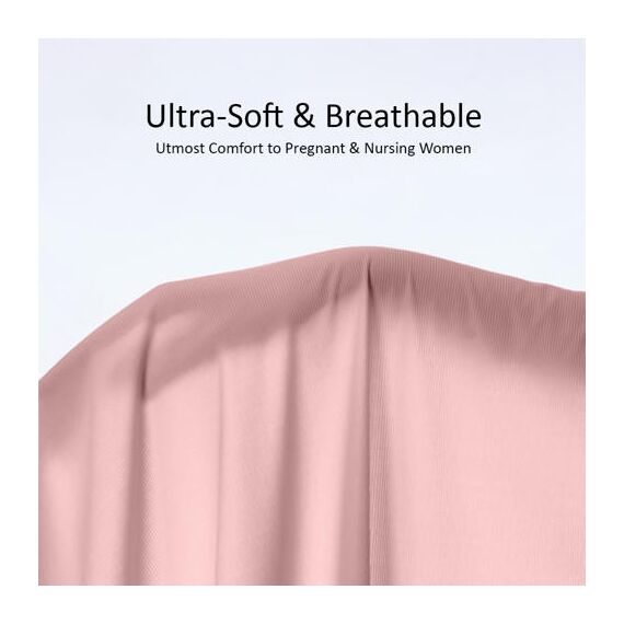 Sunveno Maternity Cross Fit Nursing & Sleep Bra, Color: Brown, Maternity Size: XXXXL, 13 image