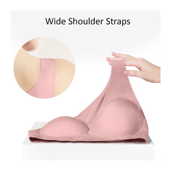 Sunveno Maternity Cross Fit Nursing & Sleep Bra, Color: Brown, Maternity Size: XXXXL, 14 image