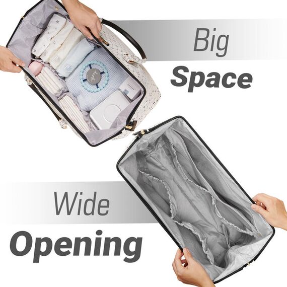 Sunveno Mommy Fashion Diaper Bag, Color: Grey, 7 image