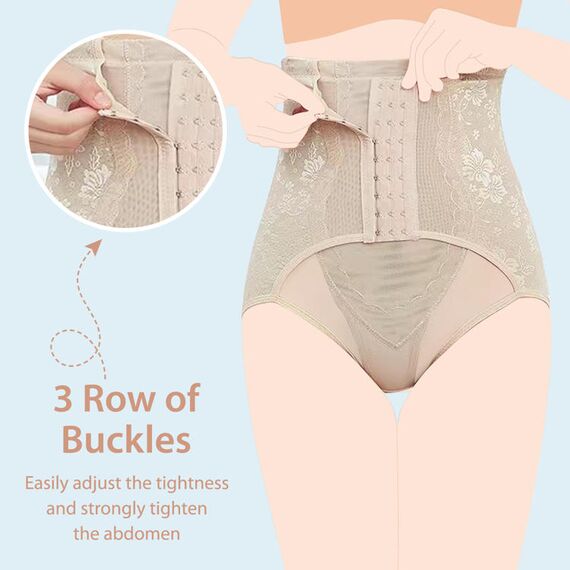 Sunveno Maternity Postpartum Abdominal Pant Style Belt, Color: Beige, Maternity Size: L, 4 image