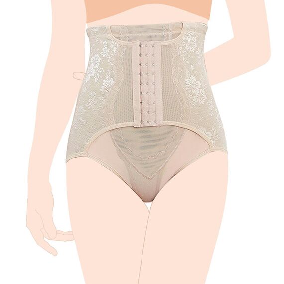 Sunveno Maternity Postpartum Abdominal Pant Style Belt, Color: Beige, Maternity Size: M, 3 image