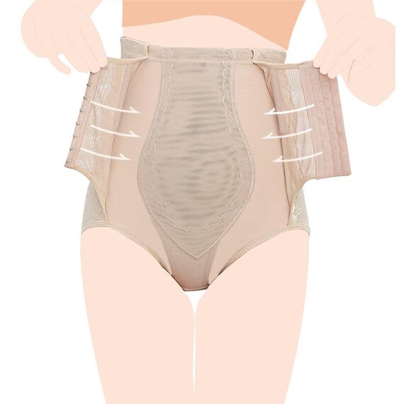 Sunveno Maternity Postpartum Abdominal Pant Style Belt, Color: Beige, Maternity Size: M, 7 image