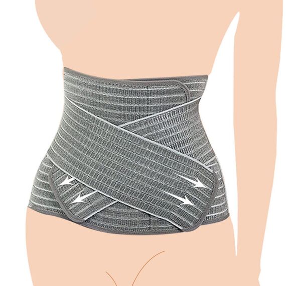 Sunveno Postpartum Abdominal Maternity Belt, Color: Grey, Maternity Size: S/M, 9 image