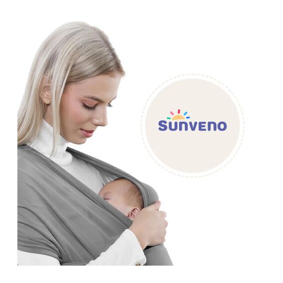 Sunveno Adjustable Baby Wrap Carrier Sling 0–24 Months 15Kg, 2 image