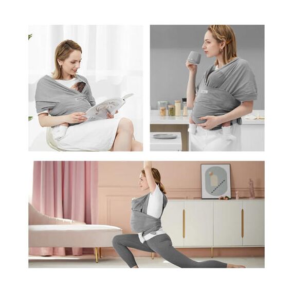 Sunveno Adjustable Baby Wrap Carrier Sling 0–24 Months 15Kg, 5 image